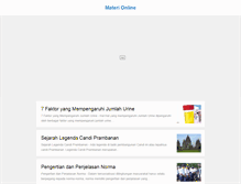 Tablet Screenshot of materionline.com